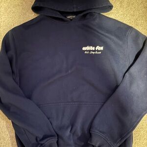 White Fox Navy Hoodie